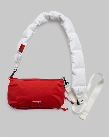 보틀 사코슈백 Bottle Sacoche / Topologie Red / 푸퍼 스트랩 Puffer Strap / Marshmallow