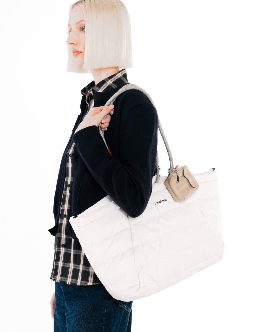 마르쉐 토트백 미디엄 Marche Tote Medium / Marshmallow / 10mm 로프 루프 10mm Rope Loop / Magpie Lattice