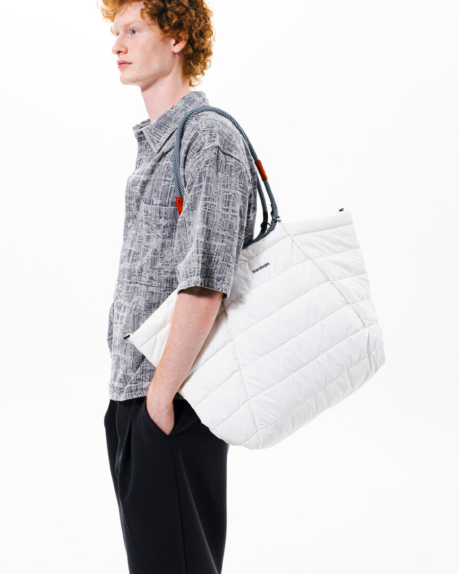 마르쉐 토트백 라지 Marche Tote Large / Marshmallow / 10mm 로프 루프 10mm Rope Loop / Moss Melange