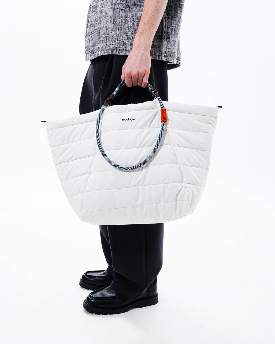 마르쉐 토트백 라지 Marche Tote Large / Marshmallow / 10mm 로프 루프 10mm Rope Loop / Moss Melange