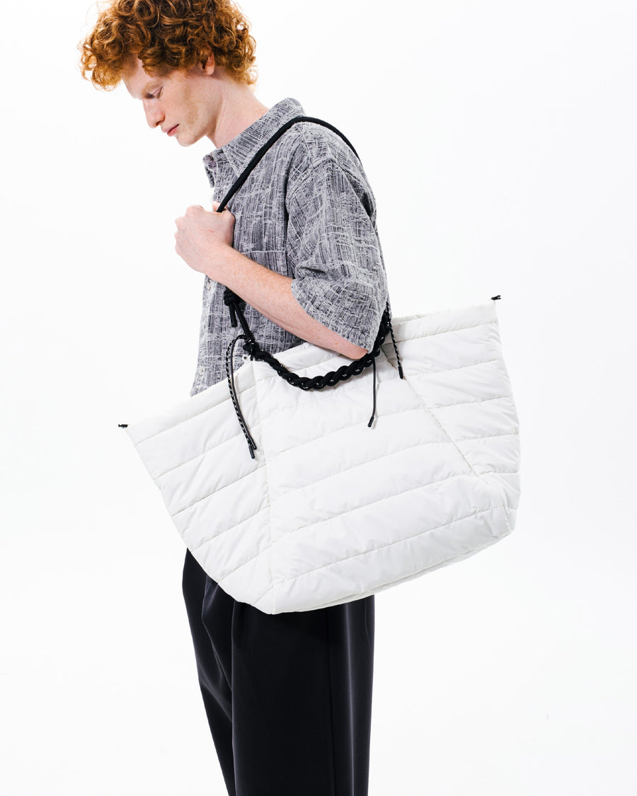 마르쉐 토트백 라지 Marche Tote Large / Marshmallow / 10mm 로프 루프 10mm Rope Loop / Moss Melange