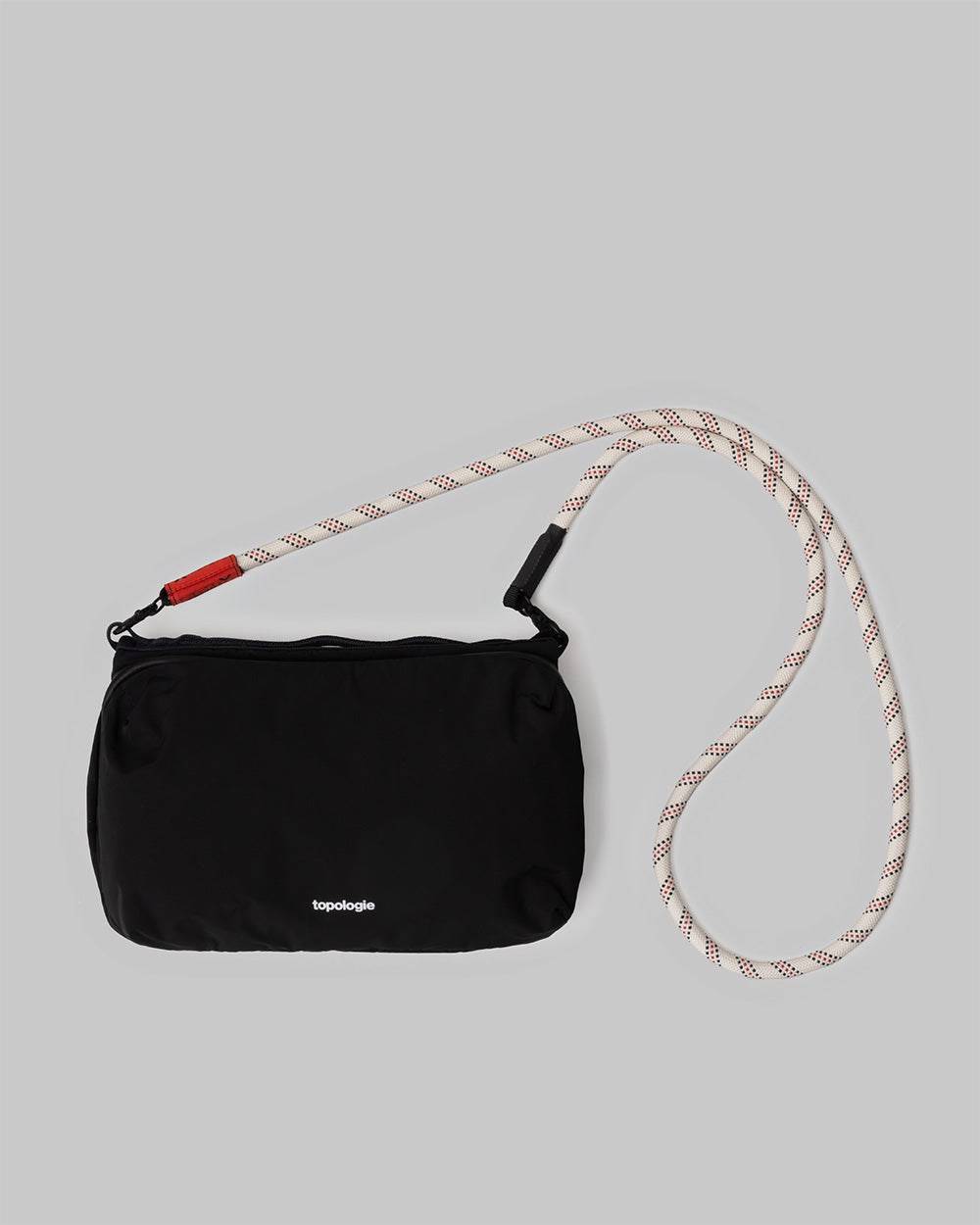 보틀 사코슈백 라지 Bottle Sacoche Large / Black / 10mm 스트랩 10mm Rope / White Patterned