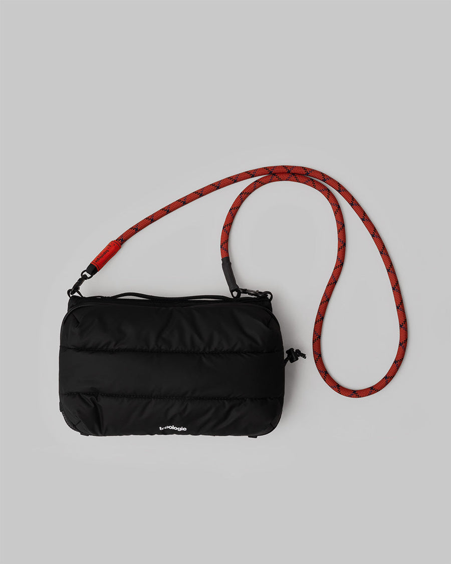 보틀 사코슈백 라지 Bottle Sacoche Large / Black (Puffer) / 10mm 스트랩 10mm Rope / Oxide Helix