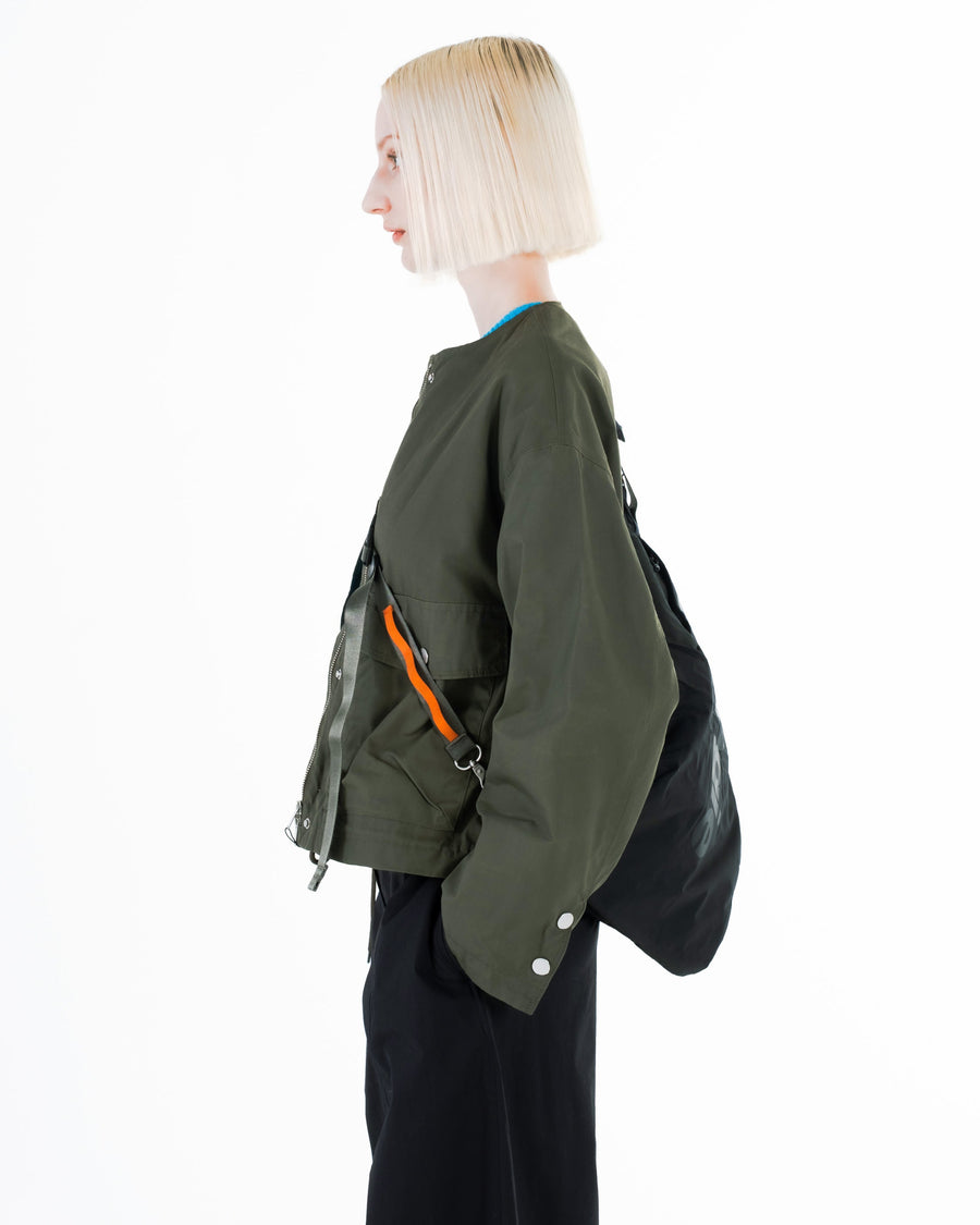 슬링 메신저백 라지 Sling Messenger Large / Black / 유틸리티 슬링 와이드 Utility Sling Wide / Woods